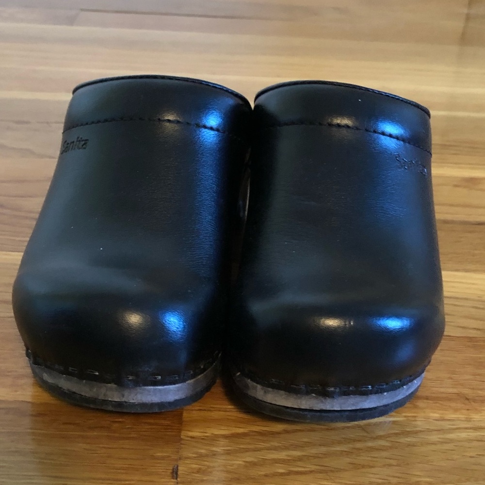 SANITA Nova Danish Open Back Wood Heel Clogs - Picture 3 of 8